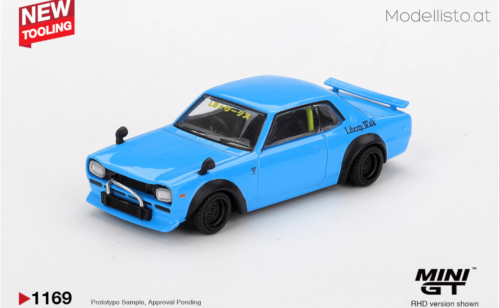 MGT1169r MiniGT NISSAN HAKOSUKA BABY BLUE NISSAN LB★WORKS HAKOSUKA 2015