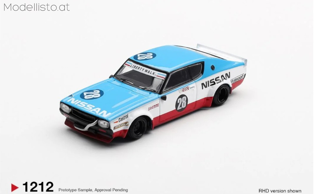 MGT1212r MiniGT NISSAN GT-R (KPGC110) SKYLINE KENMERI LIBERTY WALK NISSAN RACING 75 CONCEPT 2024