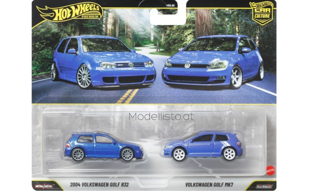 JHW49 Hotwheels 2004 Volkswagen Golf R32 & Volkswagen Golf MK7