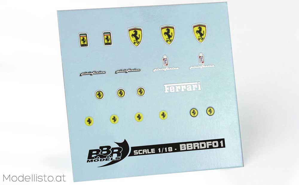 BBR Ferrari Decals 1/18