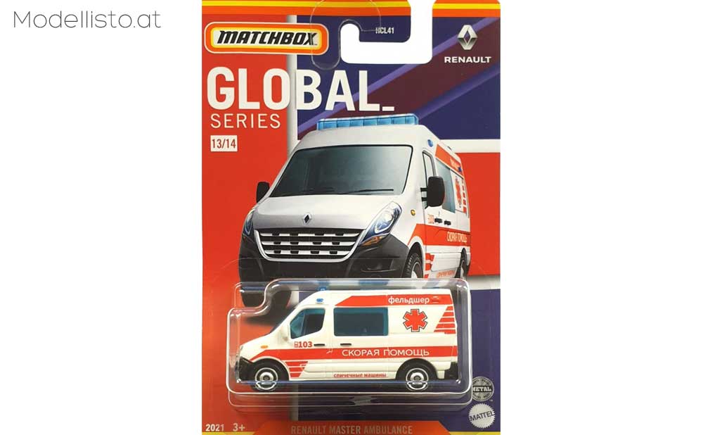 Matchbox HCL57 Renault Master Ambulance