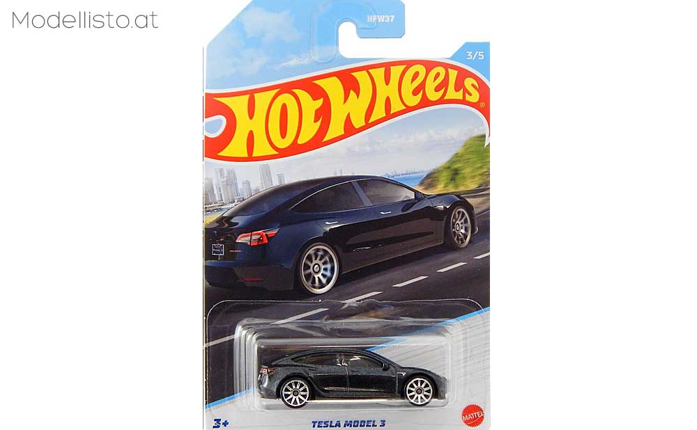 Hotwheels HDH14 Tesla Model 3