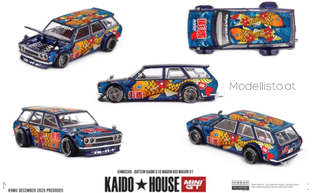 KHMG248 MiniGT/Kaido House DATSUN 510 WAGON KOI V1 1969