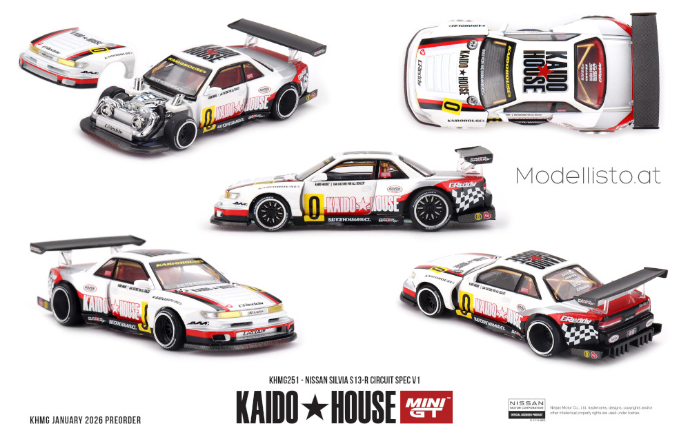 KHMG251 MiniGT/Kaido House NISSAN SILVIA S13-R CIRCUIT SPEC V1 1991