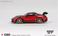 MGT1060 MiniGT PORSCHE 911 (992) GT3 RS GUARDS RED WEISSACH PACKAGE 2022