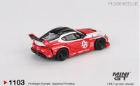 MGT1103 MiniGT Toyota GR Supra LB-Works, red/white 2025