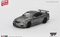 MGT1160r MiniGT Nissan Skyline GT-R (R34) Dark Metal Grey Nismo CRS 1999