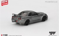 MGT1160r MiniGT Nissan Skyline GT-R (R34) Dark Metal Grey Nismo CRS 1999