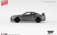 MGT1160r MiniGT Nissan Skyline GT-R (R34) Dark Metal Grey Nismo CRS 1999