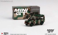 MGT321L MiniGT Land Rover Defender 110 Malaysian Army "Harimau Belang"
