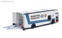 450032400 1/18 Schuco Mercedes-Benz Renntransporter Porsche Martini Racing