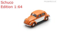 452037700 Schuco 1/64 VW Käfer (Beetle), orange-weiss