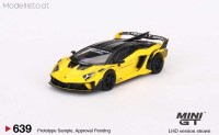 639l MiniGT LB-Silhouette Works Lamborghini Aventador GT Evo, gelb/schwarz
