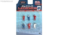 AD76511 American Diorama 1/64 Racing Legends 2 Figuren Set