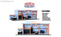 ad76531 American Diorama 1/64 Gulf Garage Diorama