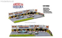 ad76533 American Diorama 1/64 Gulf Race Track Diorama