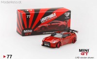 1/64 Mini GT Nissan GT-R LB Works, candy red (MGT077lhd)