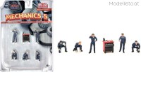 AD2435MJ American Diorama 1/64 Mechanics 5 Figuren Set