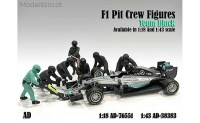 AD76551 American Diorama 1/18 F1 Pit Crew Figuren Set schwarz