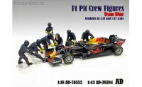 AD76552 American Diorama 1/18 F1 Pit Crew Figuren Set blue-purple