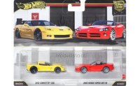 JHW54 Hotwheels 2012 Corvette Z06 & 2003 Dodge Viper SRT-10