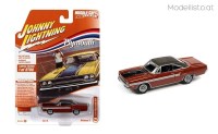 jlsp177b 1/64 Johnny Lightning 1970 plymouth gtx, burnt orange poly