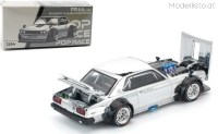PR640330 Pop Race Nissan Skyline GT-R V8 Drift Hakosuka silver chrome