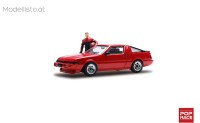 PR64-STAR-RED Pop Race 1/64 Mitsubishi Starion rot mit Fahrerfigur