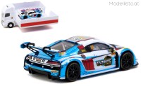 T64-043-24MGP30 1/64 Tarmac Works 2024 Audi R8 LMS GT3 EVO ll GT Cup - FIA GT World Cup Uno Racing, white/blue/red
