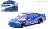 T64G-024-BL 1/64 Tarmac Toyota Mark ll Vertex JZX100, blue met