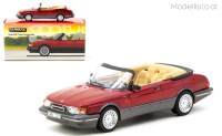 T64G-067-RE 1/64 Tarmac Saab 900 Turbo Cabrio, red