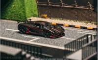 T64G-TL005-BCF Tarmac Works Koenigsegg Agera RS, black carbon fiber/red