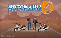 AD76504 American Diorama 1/64 Motomania 4 Figuren Set