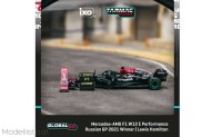 TC-T64G-F037LH3 Tarmac Mercedes-AMG F1 W12 E Performance, Russian Grand Prix 2021 Winner, 100th Win - Lewis Hamilton