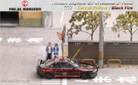 FH013 Focal Horizon 1/64 Nissan GTR-R32 with opening hood, black/red