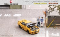 FH014 Focal Horizon 1/64 Nissan GTR-R32 with opening hood, yellow/black hood
