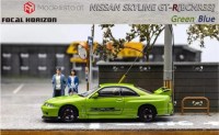 FH023 Focal Horizon 1/64 Nissan GT-R (BCNR33) with opening hood, apple green