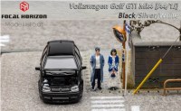 FH029 Focal Horizon 1/64 Volkswagen VW Golf MK4 with opening hood, black