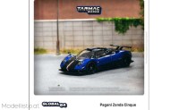 TC-T64GTL021BL 1/64 Tarmac Pagani Zonda Cinque, Blu Francia
