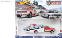 HKF40 Hotwheels 1961 Impala & 1972 Chevy Ramp Truck