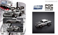 PRE005 Pop Race Nissan Skyline GT-R V8 Drift Hakosuka met silver