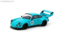 t64-046bl51 Tarmac 1/64 Porsche RWB Backdate #51 blue