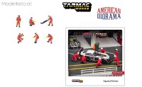 T64F007red Tarmac/American Diorama 1/64 Pit Crew red