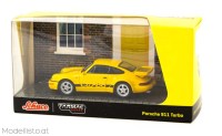 t64s009yl 1/64 Tarmac Porsche 911 Turbo, yellow